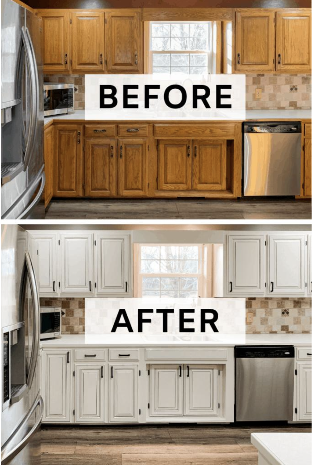 before and after kitchen